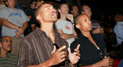 Men at church Men at church