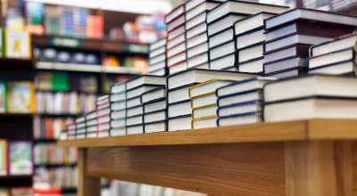 Books in bookstore Books in bookstore