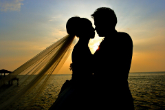 Wedding-At-Sunset-Man-Woman