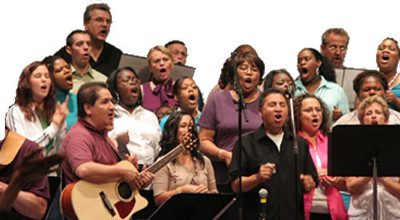 Multicultural church choir Multicultural church choir