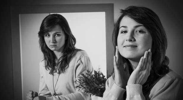 Are you the same person consistently? False image in mirror
