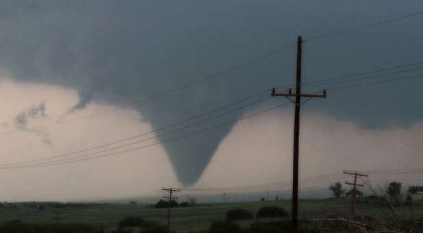Most times, tornadic disruption doesn't have sticking power. Tornado