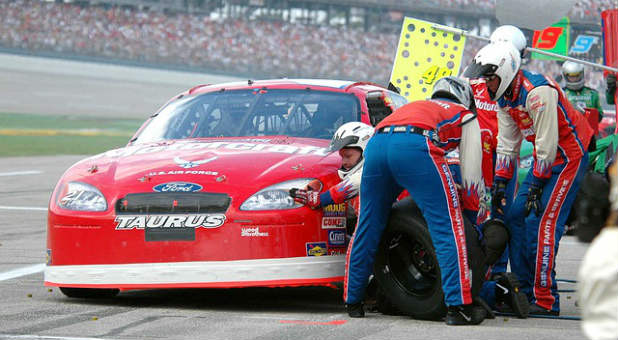 Even race car drivers know they need to pull out for a pit stop during an intense race.